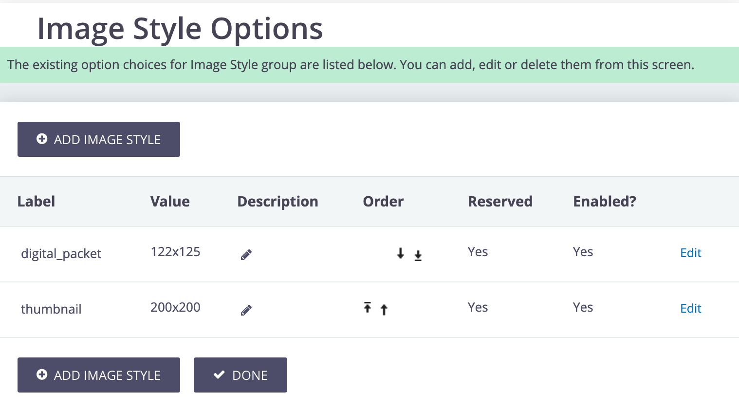 CiviCRM Image Styles