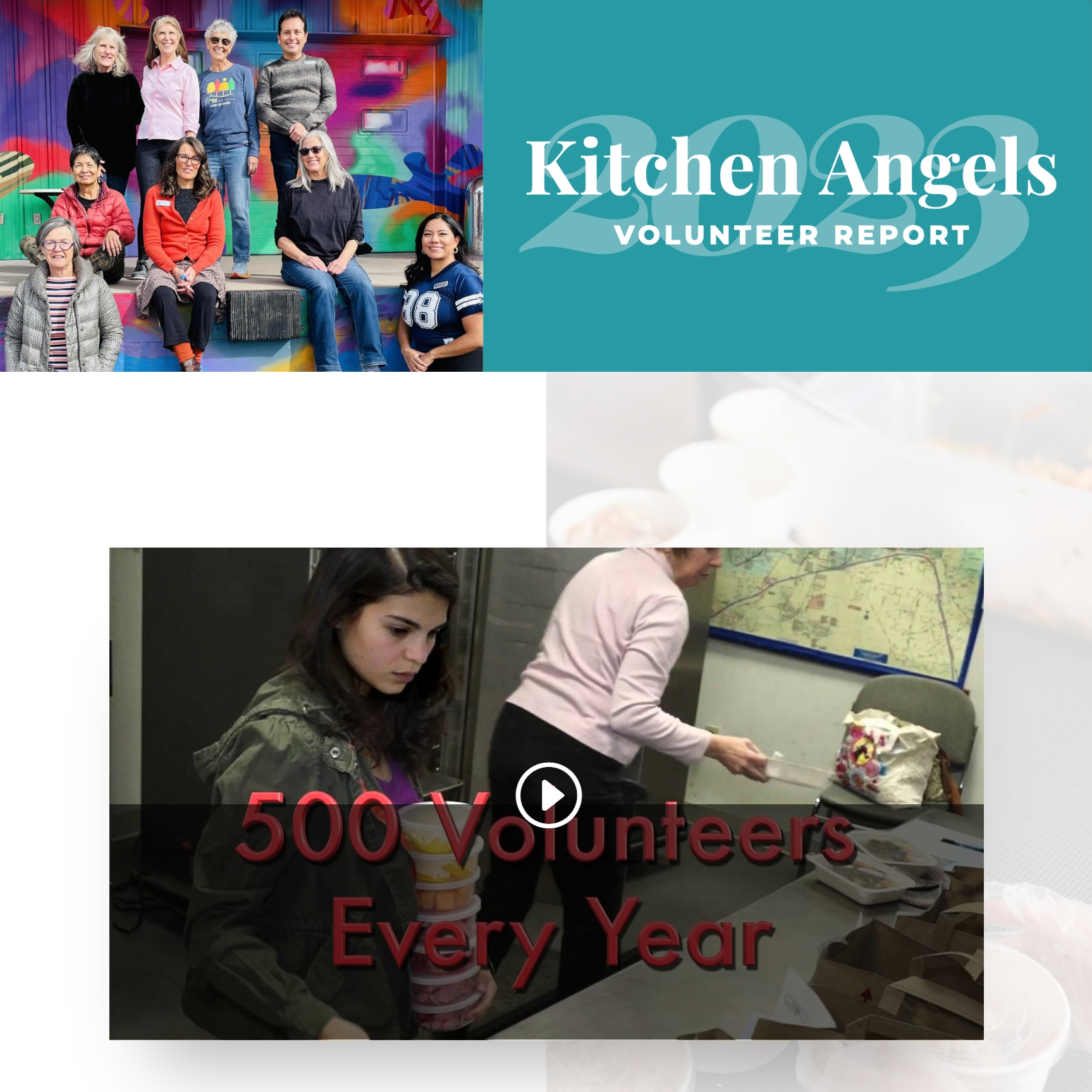 people standing in front of a colorful wall