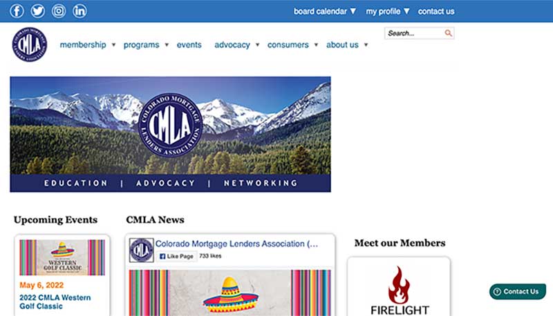 The Colorado Mortgage Lenders Association Drupal 6 website The Colorado Mortgage Lenders Association Drupal 6 website.