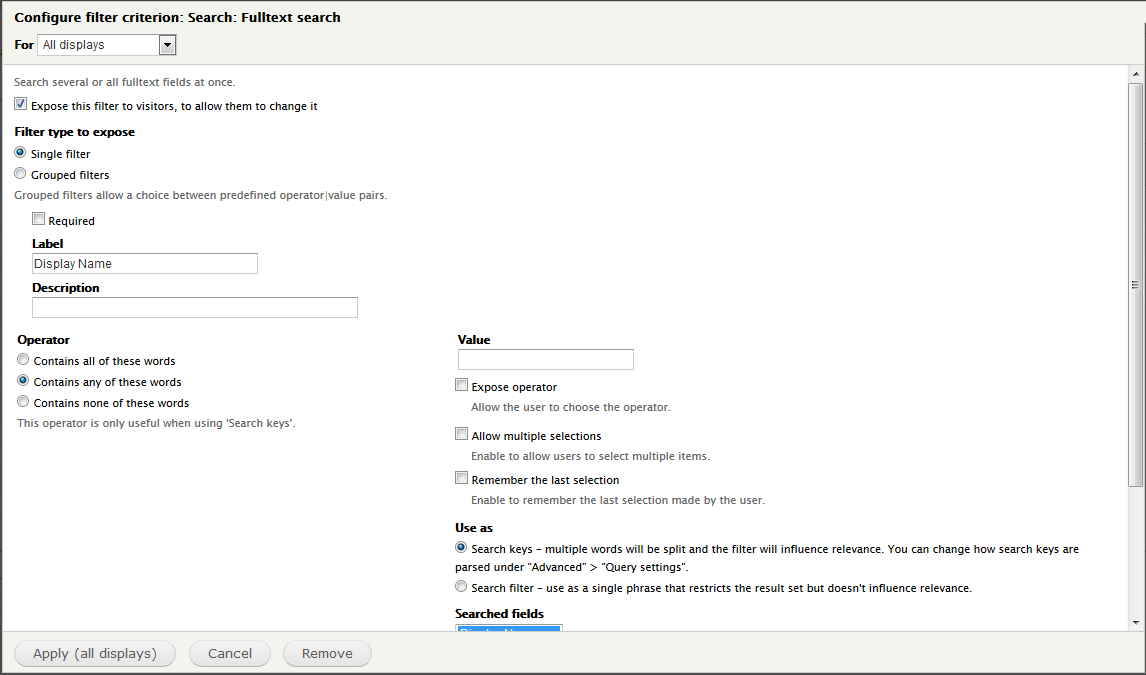 fulltext-search-filter-settings