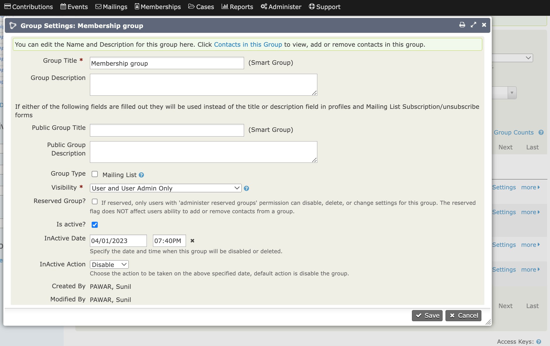 CiviCRM new Manage Group extension to make group clean up and management easier