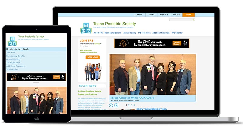 Texas Pediatric Society websites