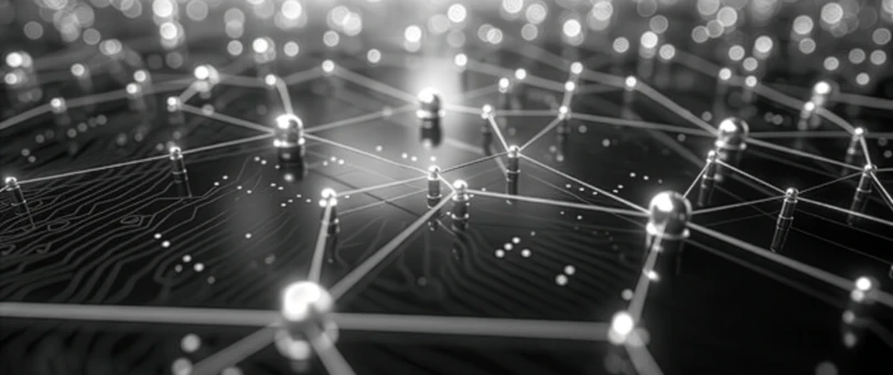 Abstract image of nodes connected by lines